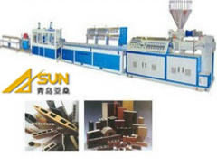 wood plastic extrusion lines