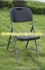 Folding Outdoor Metal Black Plastic Chair