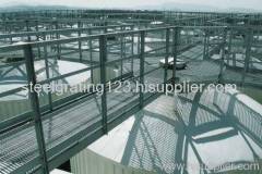 Steel grating platform