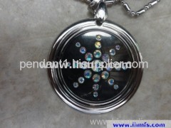 fashion coloured glaze necklace energy pendants