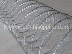 Spiral blade razor wire