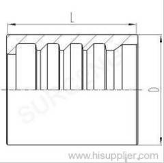 ferrule for SAE 100R1A/EN 853 1ST hose