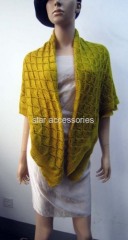 acrylic jacquard knitted scarf