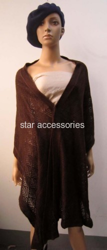 acrylic jacquard knitted scarf