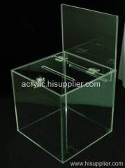 Acrylic donation box