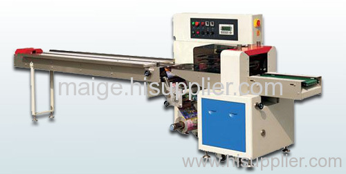 Flow packing machine