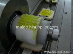 Cream sandwich toast machine conect packing machine