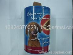 Dog Food Round Tin