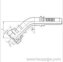 45° O-ring Metric Female 24° Cone Seals L.T