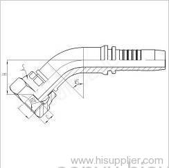 45° Metric Female 60°Cone Seal