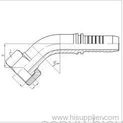 45° Metric Female Flat Seal