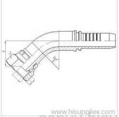 45° Metric Female Multiseal