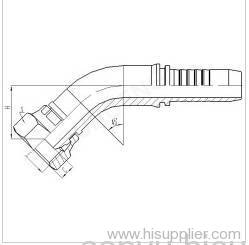 45° Metric Female Multiseal