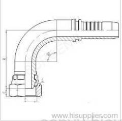 90° Metric Female multi seal