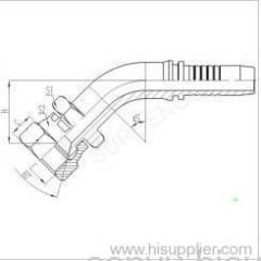 45° JIS GAS FEMALE 60° CONE SEAT SEAL