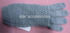 acrylic jacquard knitted gloves