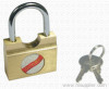 Globe Brand Side Opening Brass Padlock