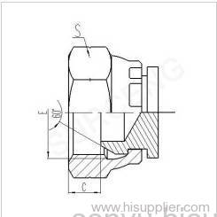 METRIC FEMALE 60 CONE PLUG