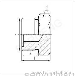 METRIC MALE O-RING PLUG