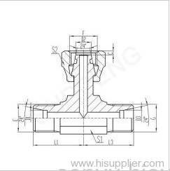 BRANCH TEE FITTINGS WITH SWIVEL NUT