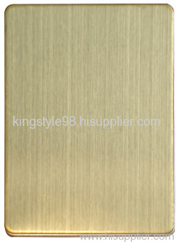 PVD Hairline Gold Decorative Stainless Steel Sheet /Plate
