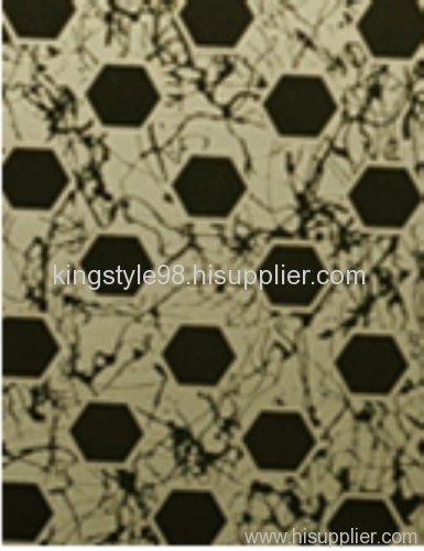 PVD Mirror Etched Gold Decorative Stainless Steel Sheet /Plate