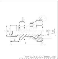 BSP MALE 60°SEAT BONDED SEAL