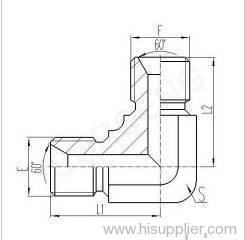 90°ELBOW BSP MALE 60°SEAT