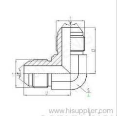 90°ELBOW JIC MALE 74°CONE