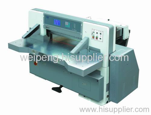 SQZK115DH Touch screen double worm wheel double guide paper cutting machine