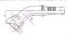 Elbow hydraulic hose fittings (Metric 60'' Cone Seal Fitting)