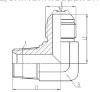 metric thread 74''cone flared tube adapters and hydraulic adapters