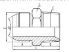 JIS metric thread 60"cone adatper