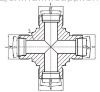 hydraulic adapter and cross metric tube adapter