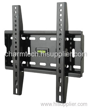 Black Steel Fixed LCD TV Mount