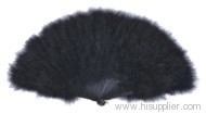 black Feather Fan