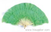 green Feather Fan