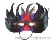 fancy feather mask