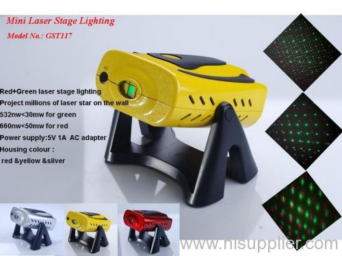 GST 117 Mini red and green laser stage light