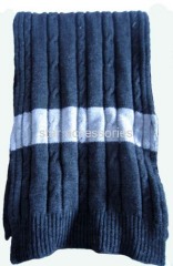 acrylic jacquard knitted scarf