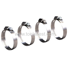 Worm drive hose clamps