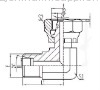 Elbow 90 Degree carbon steel hydraulic Adapter and fittings