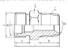 hydraulic adapter and metric tube adapter(carbon steel)