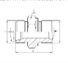 Metric Thread Bite Type Tube Adapter