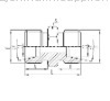 Metric Thread O-ring Face Seal Adapter