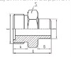Metric Thread O-ring Face Seal Adapter