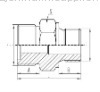 Metric Thread O-ring Face Seal Adapter 1EL