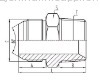 JIC BSP thread 60'' cone adapter