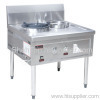 C-2Gas Single Burner Oven for Cooking Dishes With End Support