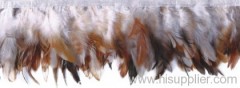 cock feather colored trim